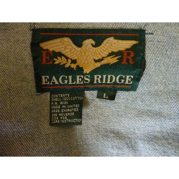 Vintage Eagle Ridge  #3 Racing Demin Jean Jacket sz L-4 Pockets - Picture 4 of 5